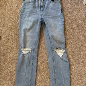 Stylish Blue Distressed Women Jeans